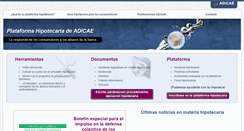 Desktop Screenshot of hipotecaconderechos.org