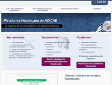 Tablet Screenshot of hipotecaconderechos.org
